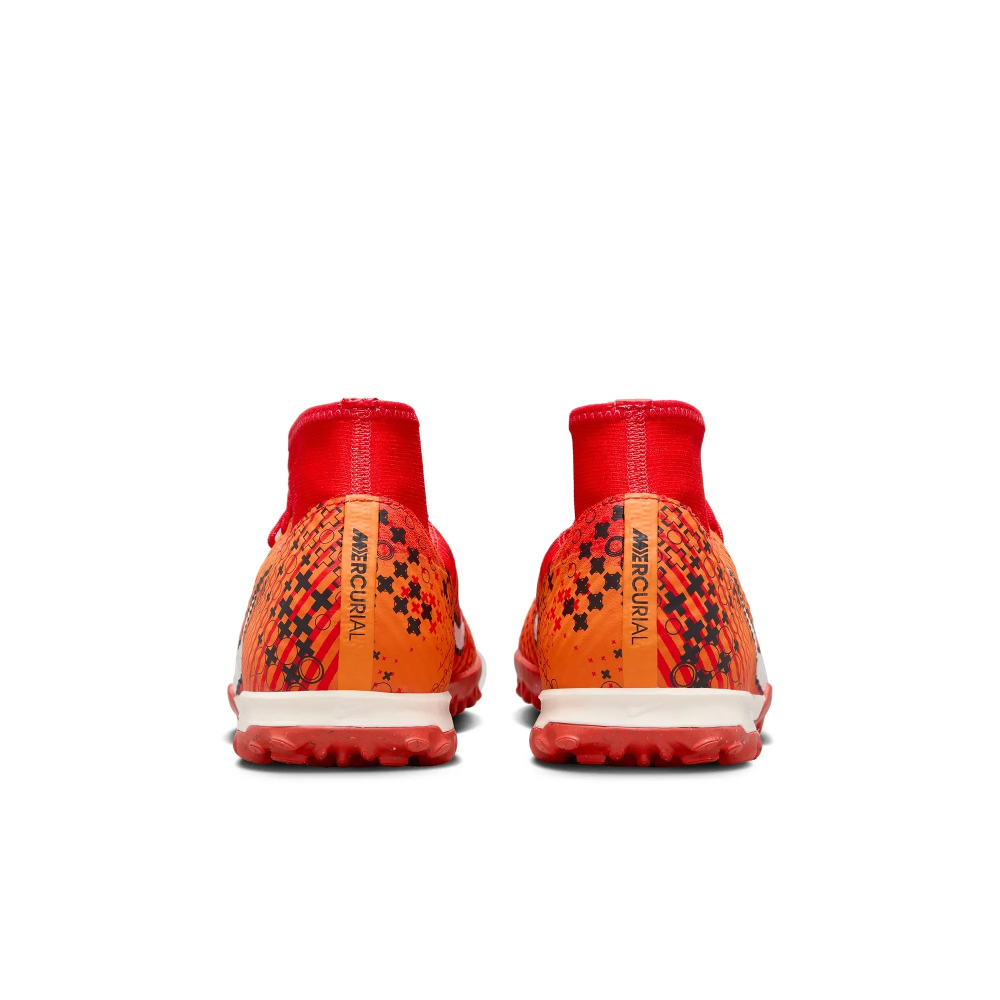Nike Superfly 9 Academy Mercurial Dream Speed TF Hallenschuhe - LT Karmesin/Blasses Elfenbein - Leuchtendes Mandarin