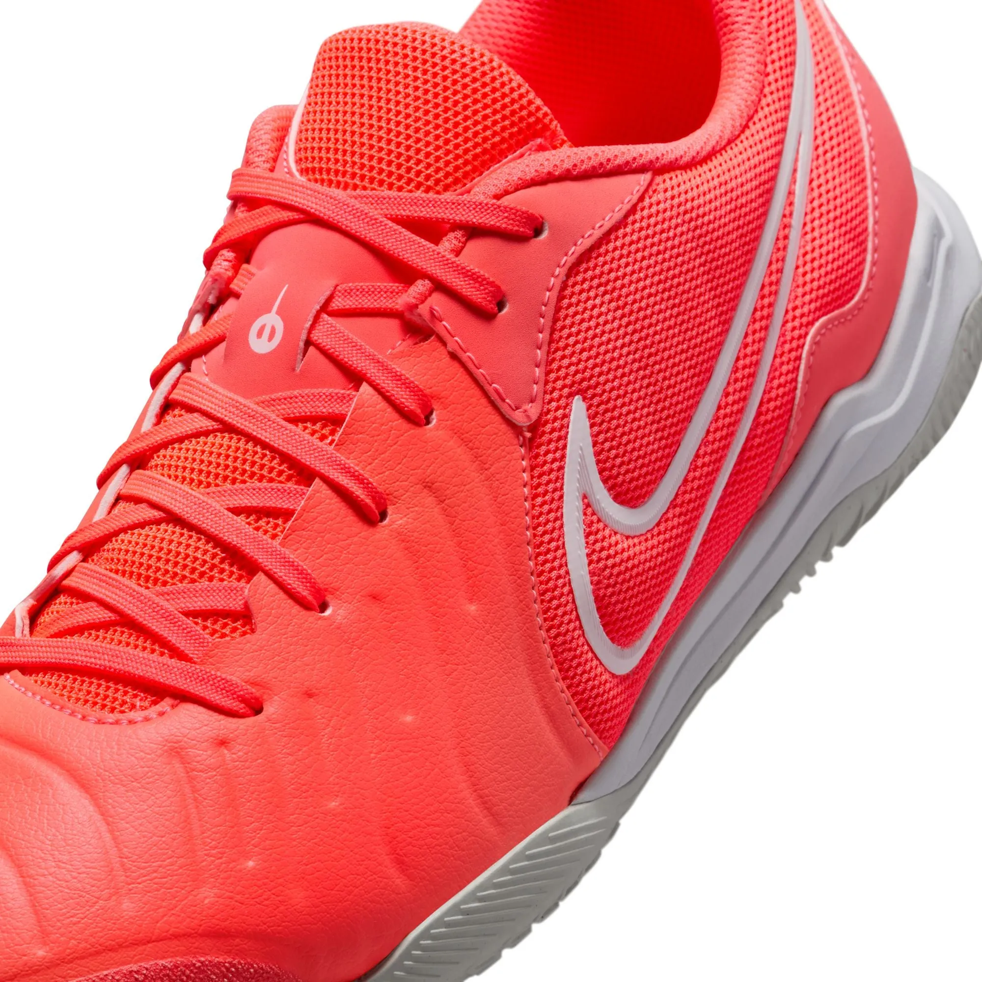 Nike Tiempo Legend 10 Academy IC Hallenfußballschuh - Heiße Lava/ Weiß