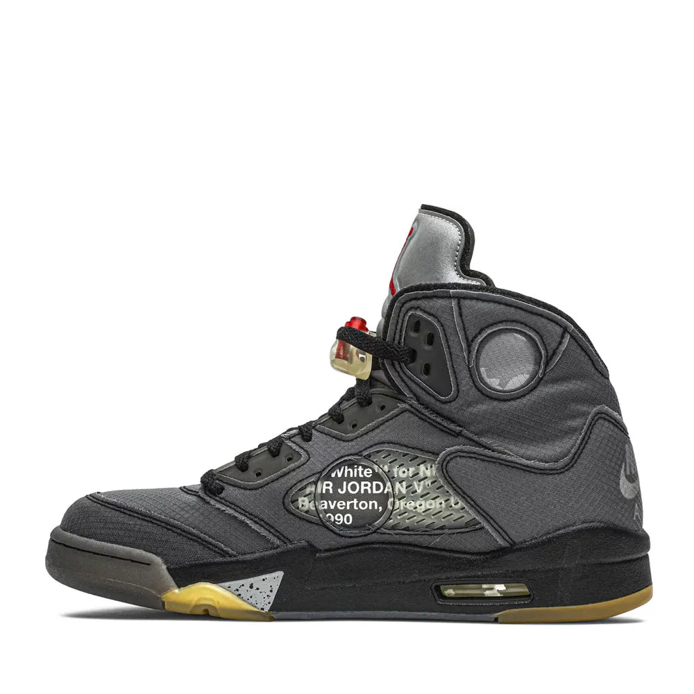 NIKE X OFFWHITE AIR JORDAN5 RETRO SCHWARZ -