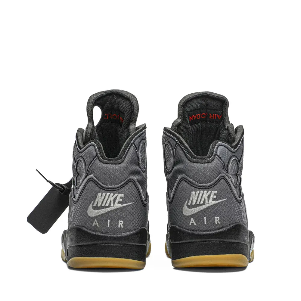 NIKE X OFFWHITE AIR JORDAN5 RETRO SCHWARZ -