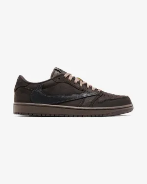 NIKE X TRAVIS SCOTT JORDAN1 RETRO LOW OG SP SAMTBRAUN