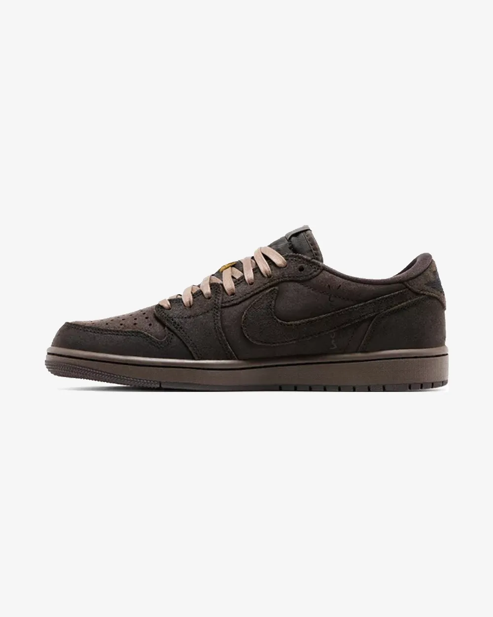 NIKE X TRAVIS SCOTT JORDAN1 RETRO LOW OG SP SAMTBRAUN
