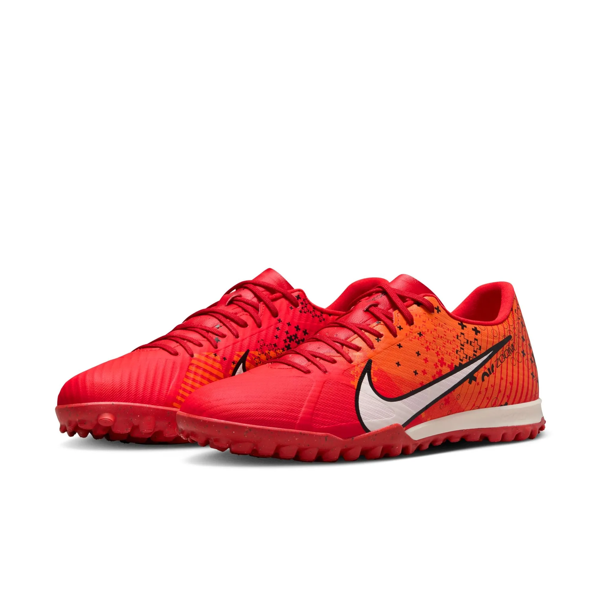 Nike Zoom Mercurial Vapor 15 Academy Mercurial Dream Speed TF Hallenschuhe - LT Karmesin/Blasses Elfenbein - Leuchtendes Mandarin