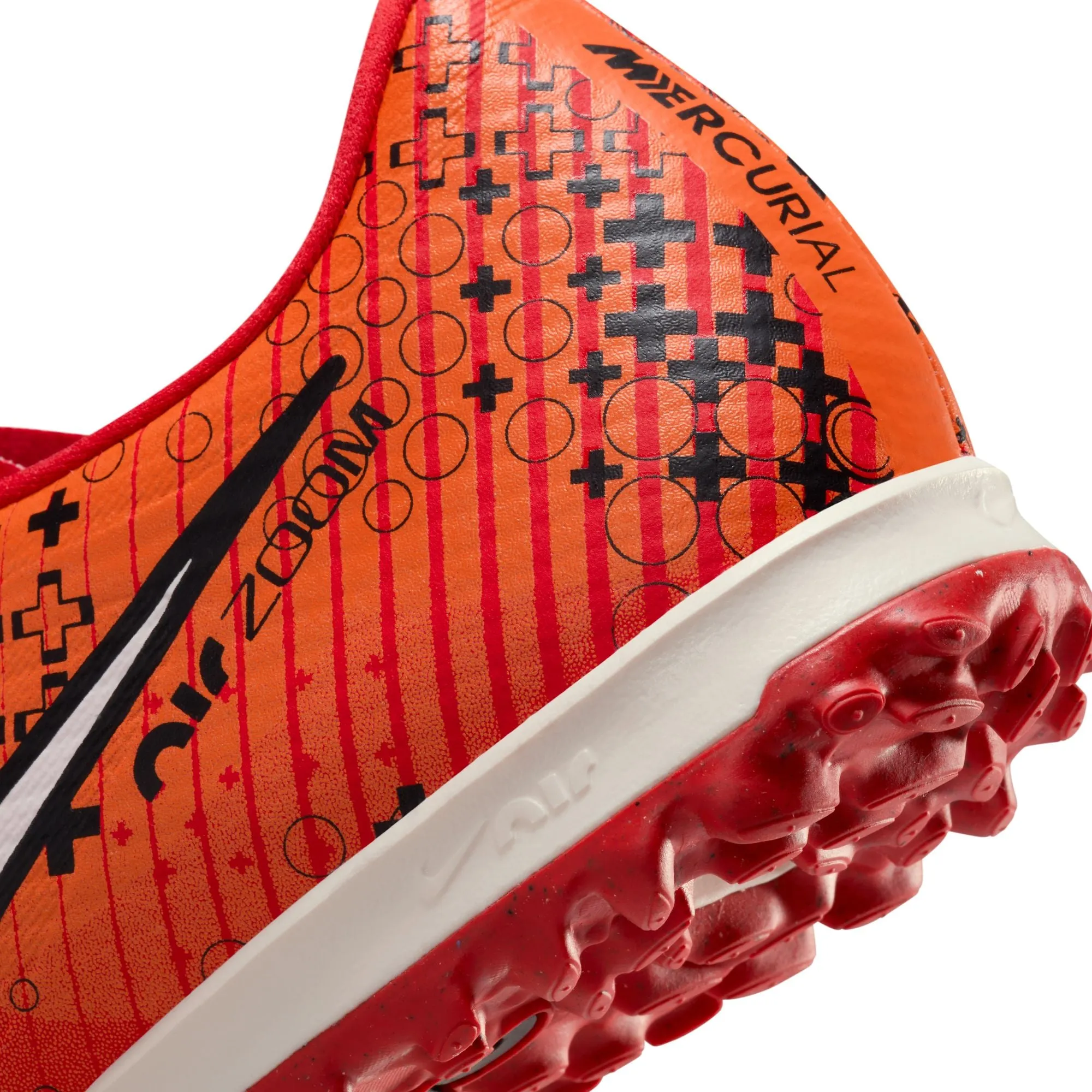 Nike Zoom Mercurial Vapor 15 Academy Mercurial Dream Speed TF Hallenschuhe - LT Karmesin/Blasses Elfenbein - Leuchtendes Mandarin