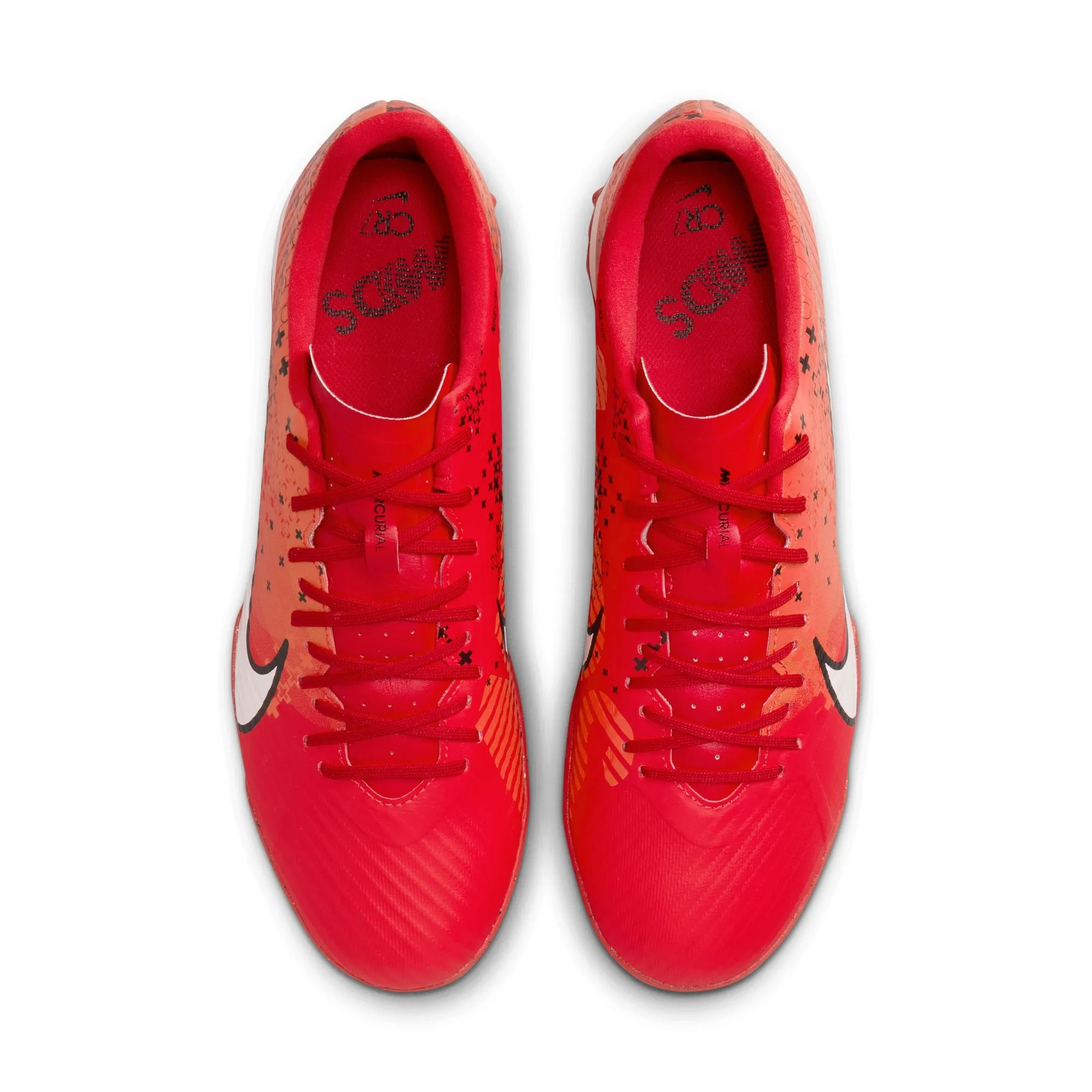 Nike Zoom Mercurial Vapor 15 Academy Mercurial Dream Speed TF Hallenschuhe - LT Karmesin/Blasses Elfenbein - Leuchtendes Mandarin