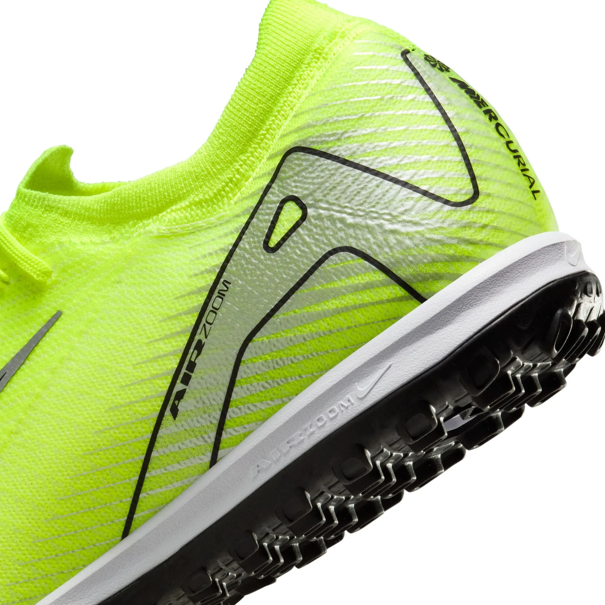 Nike Zoom Mercurial Vapor 15 Pro TF Fußballschuhe für Kunstrasen - Gelb/Volt Schwarz