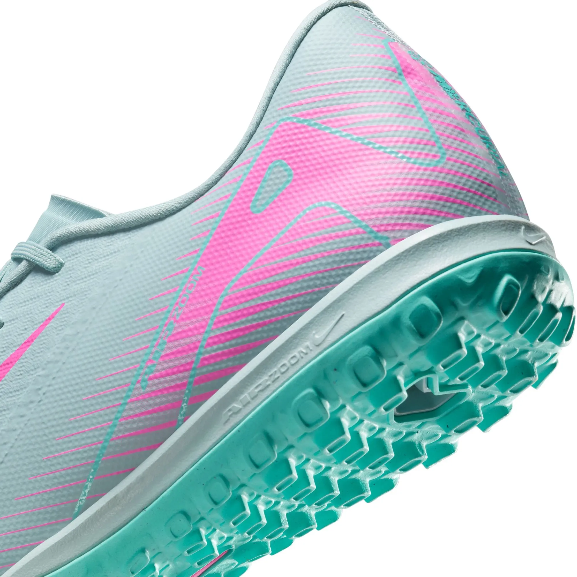 Nike Zoom Mercurial Vapor 16 Academy TF Fußballschuhe für Kunstrasen - Ocean Cube/Pink Blast
