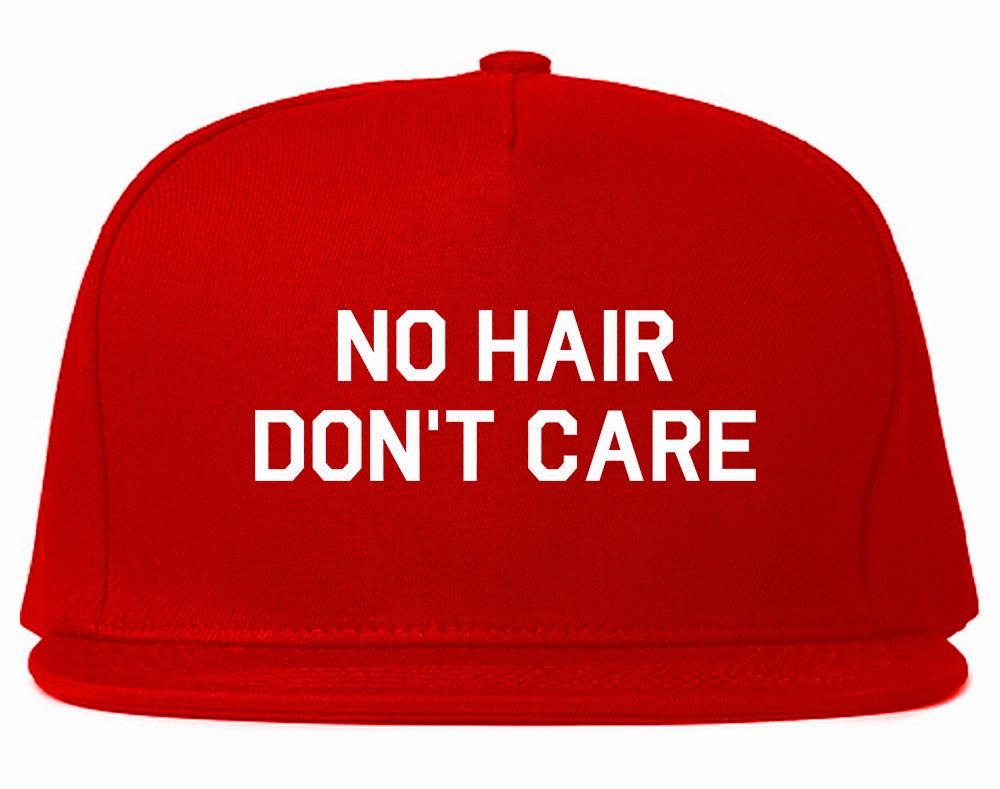 No Hair Dont Care Mens Snapback Hat