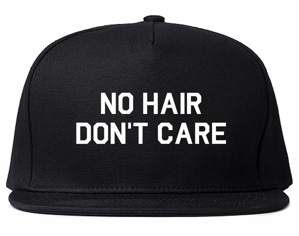 No Hair Dont Care Mens Snapback Hat