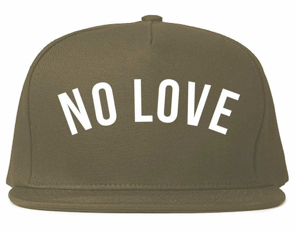 No Love Snapback Hat Cap