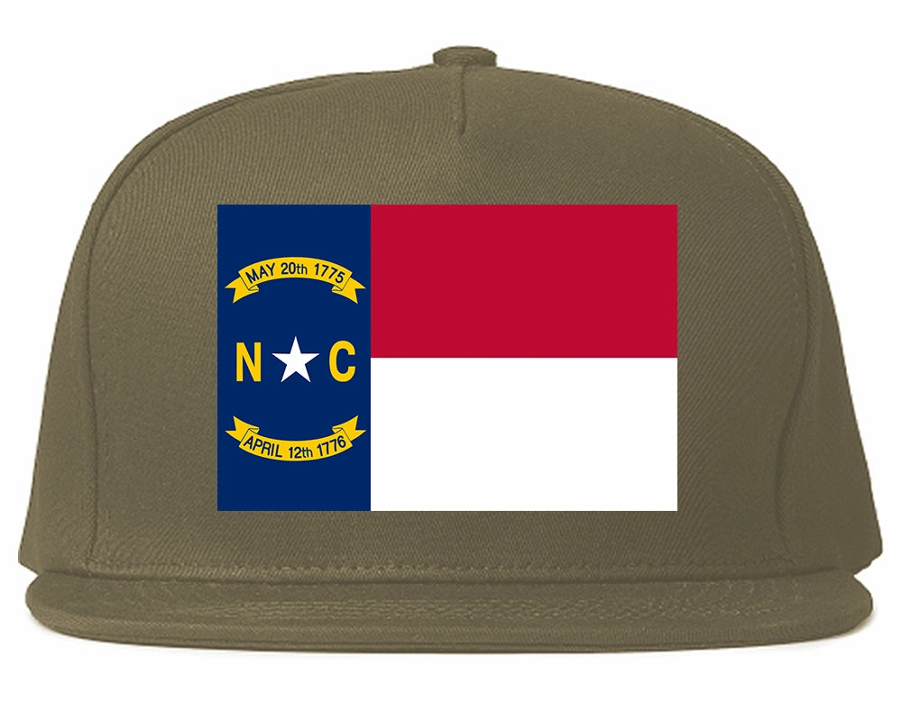 North Carolina State Flag NC Chest Mens Snapback Hat