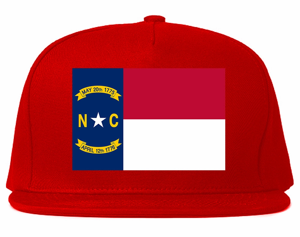 North Carolina State Flag NC Chest Mens Snapback Hat
