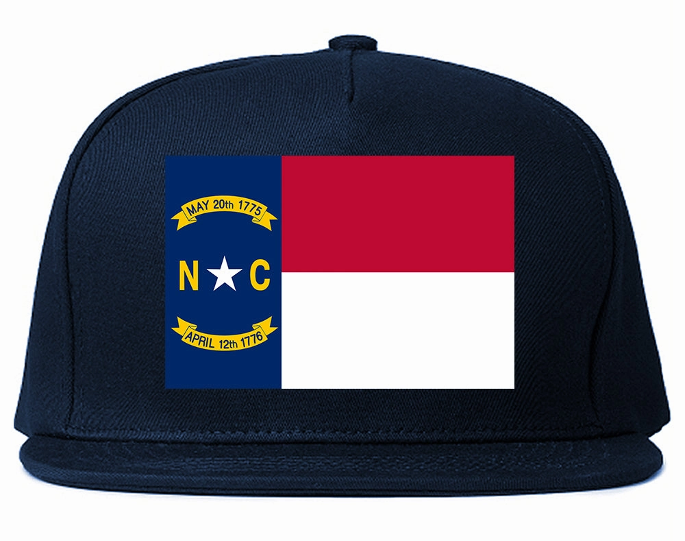 North Carolina State Flag NC Chest Mens Snapback Hat