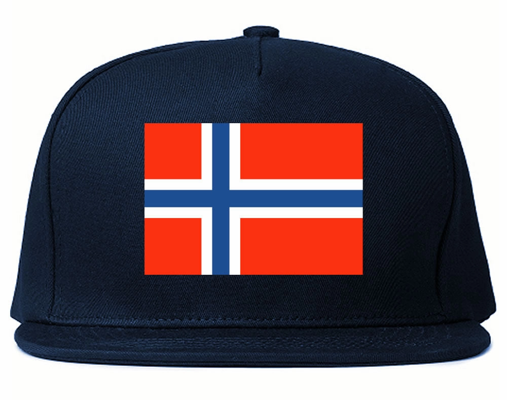 Norway Flag Country Printed Snapback Hat Cap