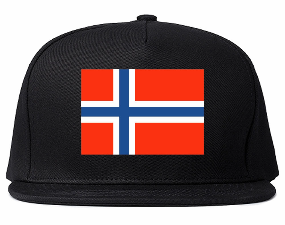 Norway Flag Country Printed Snapback Hat Cap