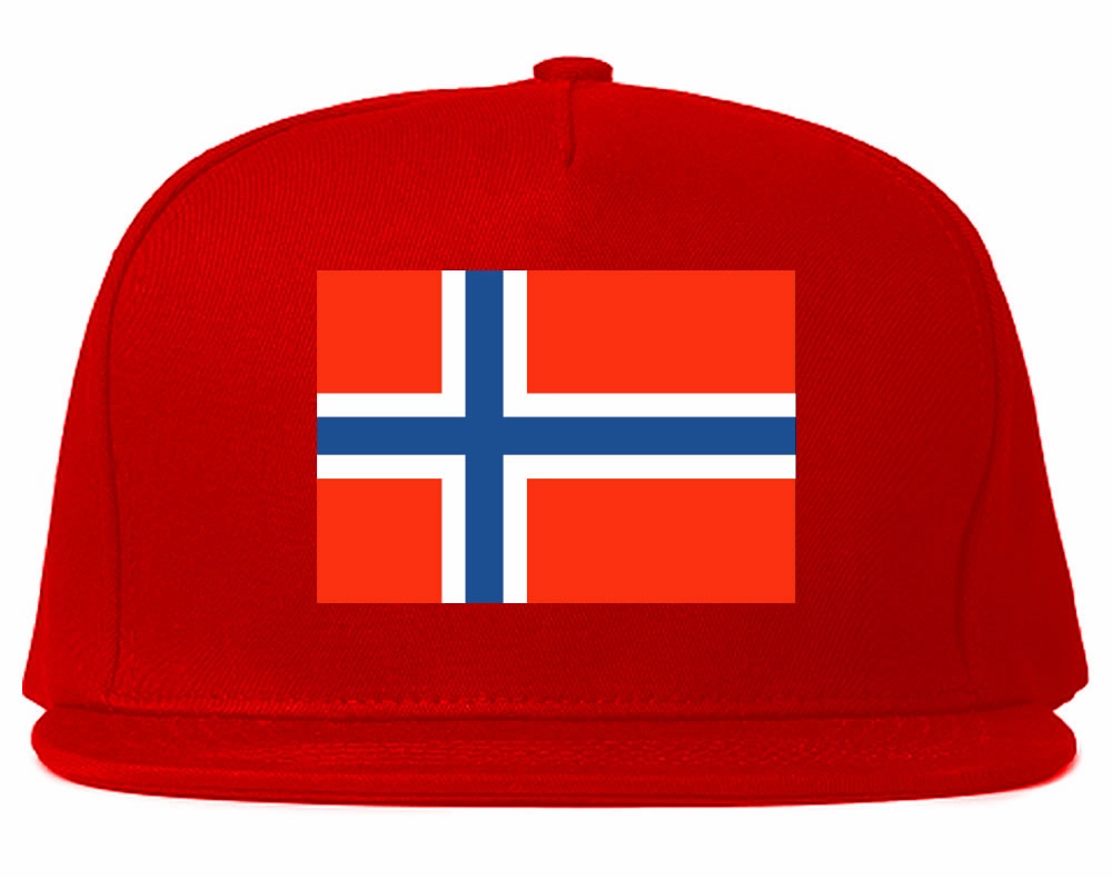 Norway Flag Country Printed Snapback Hat Cap