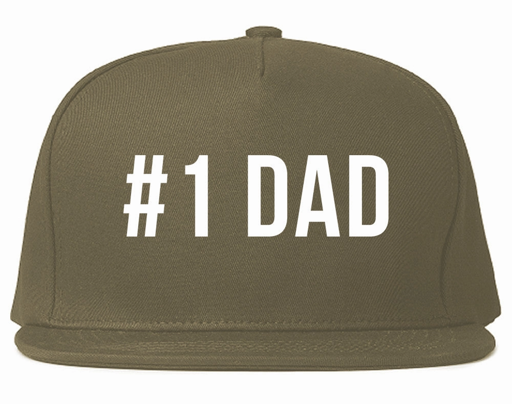 Number 1 One Dad Snapback Hat