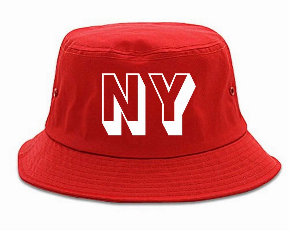 NY Block Letter New York Bucket Hat