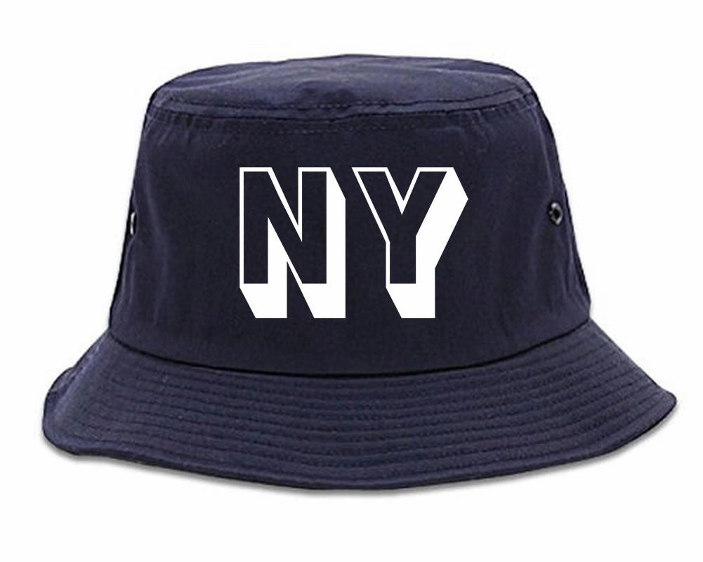 NY Block Letter New York Bucket Hat