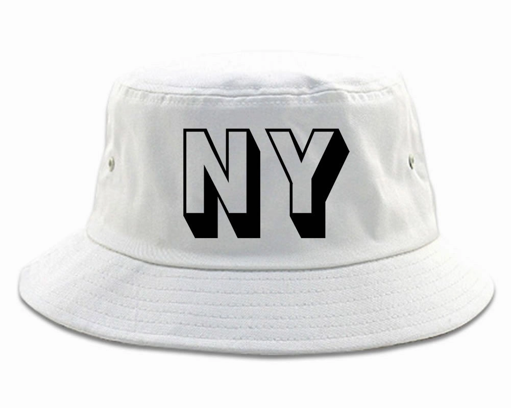 NY Block Letter New York Bucket Hat