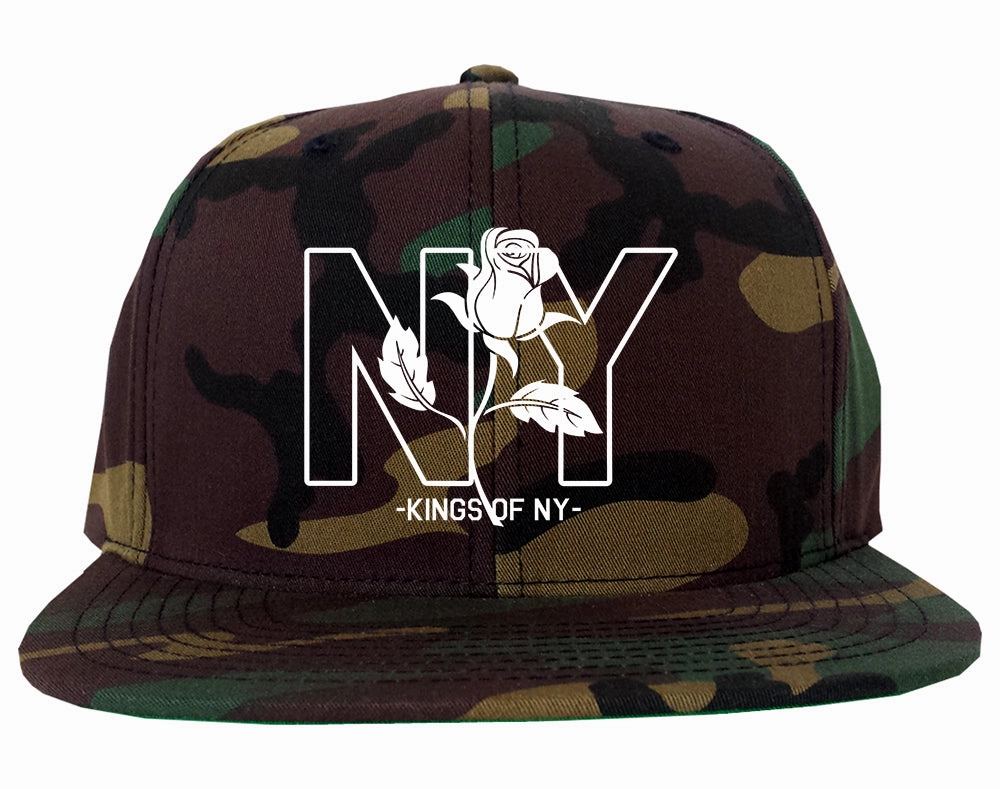 NY Rising Rose Mens Snapback Hat