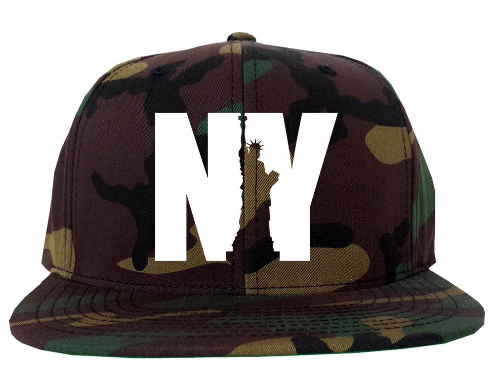 NY Statue Of Liberty Mens Snapback Hat
