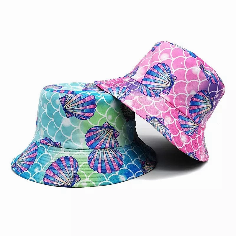 Ocean Shells Reversible Bucket Hat