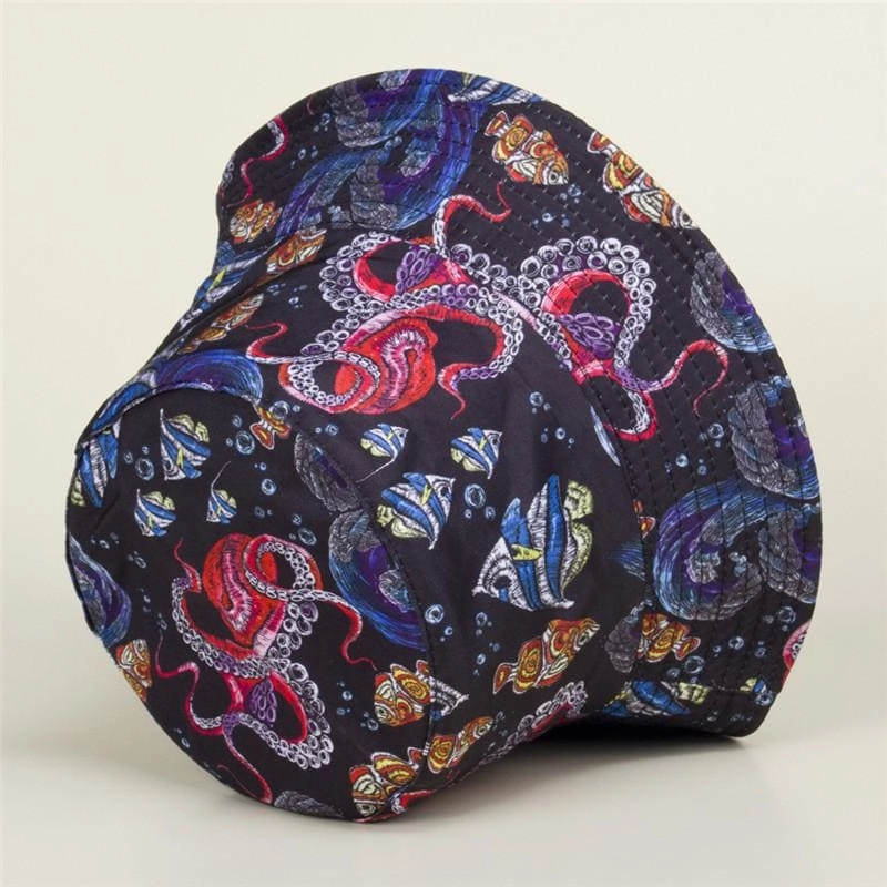 Octopus Cotton Bucket Hat