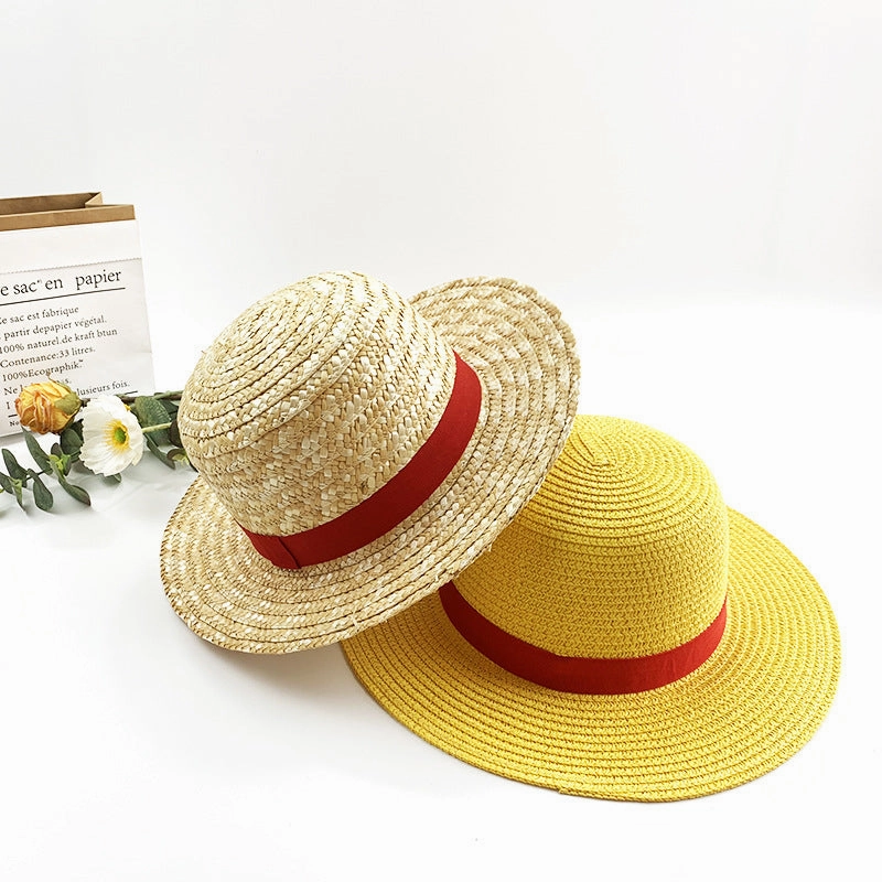 One Piece Luffy Straw Hat COSPLAY Parent-Child UV Protection spring-straw-hat