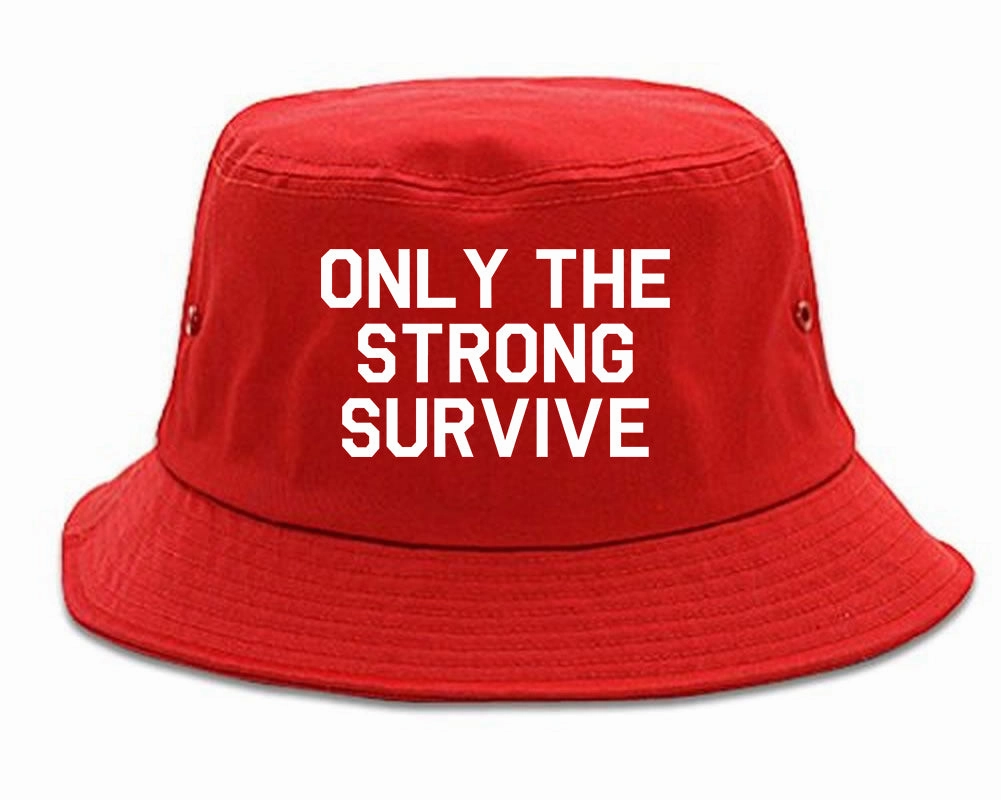Only The Strong Survive Mens Bucket Hat