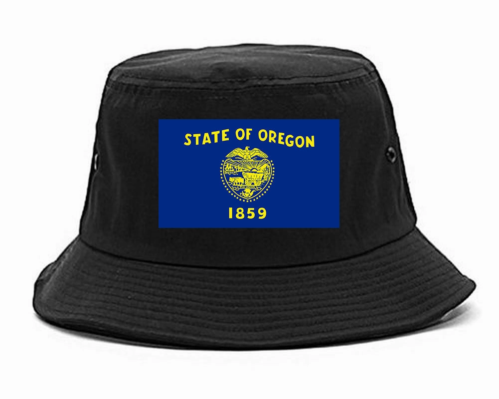 Oregon State Flag OR Chest Mens Bucket Hat
