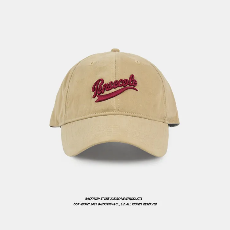 Oversized Letter Baseball Cap