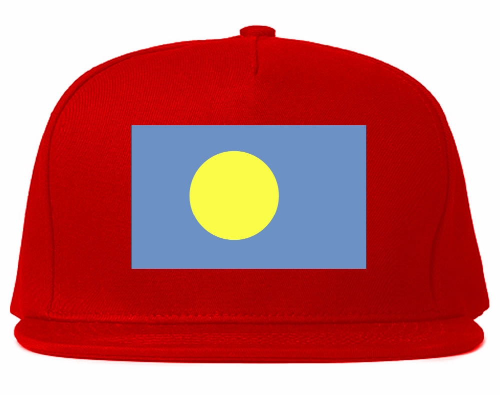 Palau Flag Country Printed Snapback Hat Cap