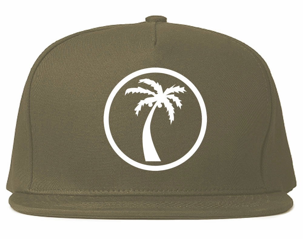 Palm Tree Chest Logo Snapback Hat Cap