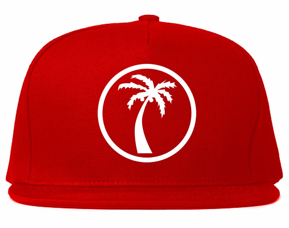 Palm Tree Chest Logo Snapback Hat Cap