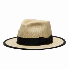 PANAMA POINT-H - Natural spring-straw-hat