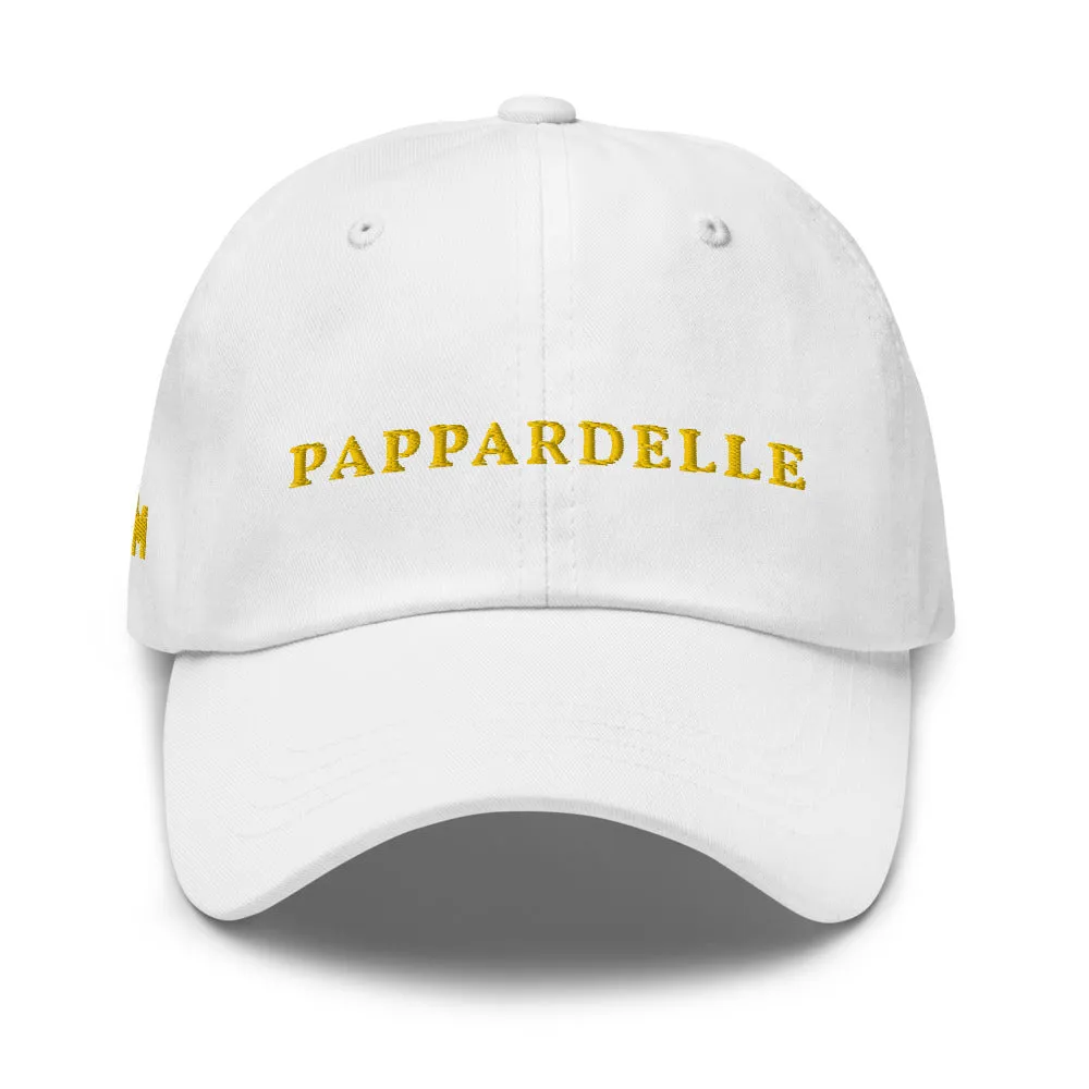 Pappardelle Cap Dad Logo   Colours