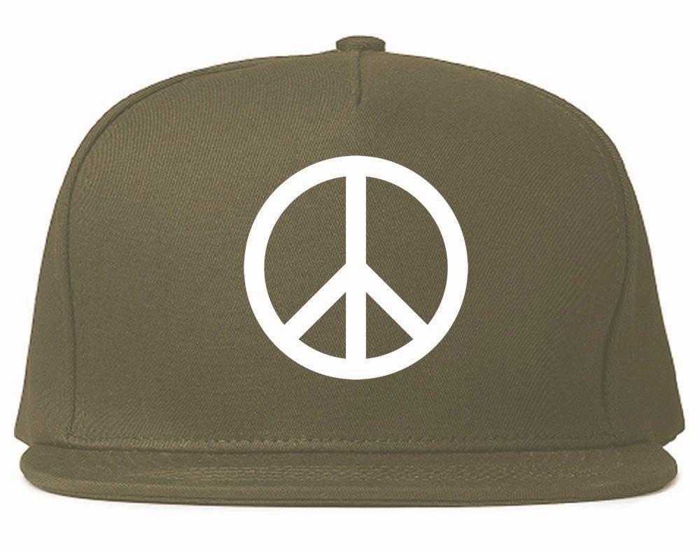 Peace Sign Symbol Meme Snapback Hat Cap