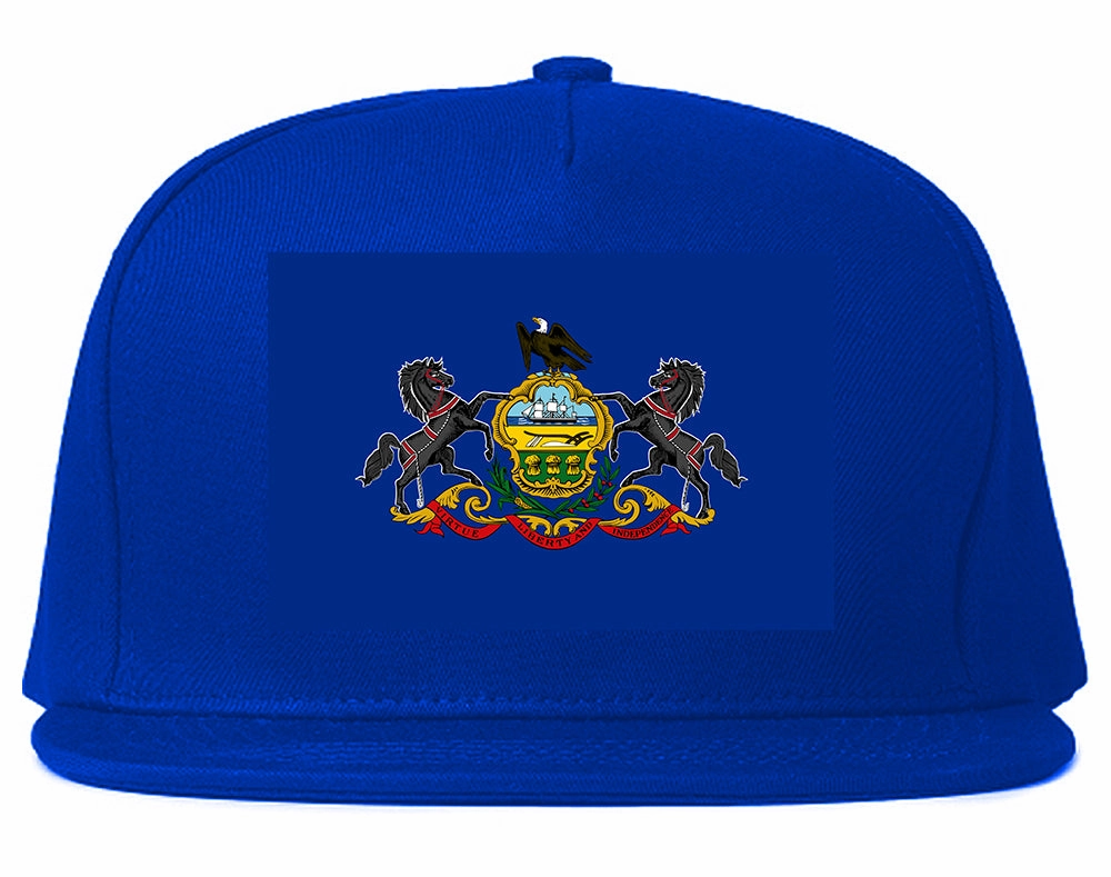 Pennsylvania State Flag PA Chest Mens Snapback Hat
