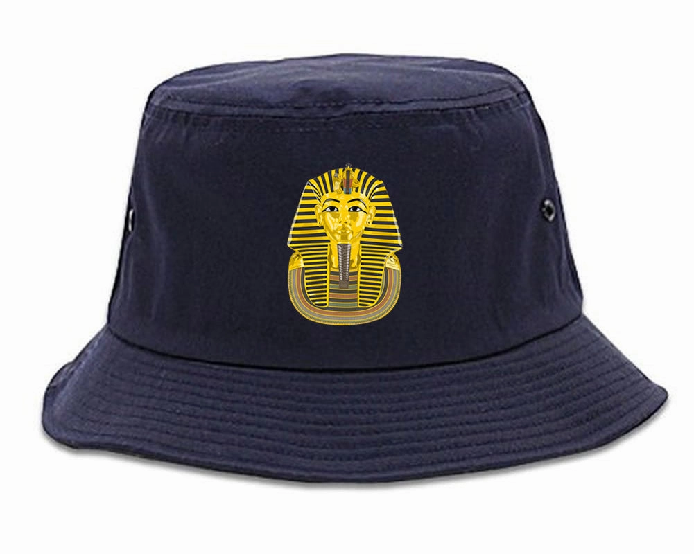 Pharaoh Egypt Gold Egyptian Head Bucket Hat