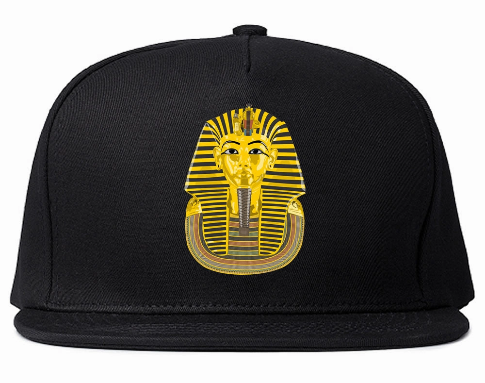 Pharaoh Egypt Gold Egyptian Head Snapback Hat