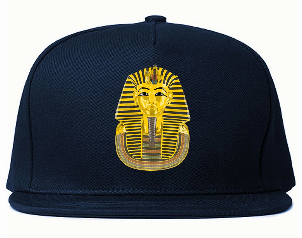 Pharaoh Egypt Gold Egyptian Head Snapback Hat
