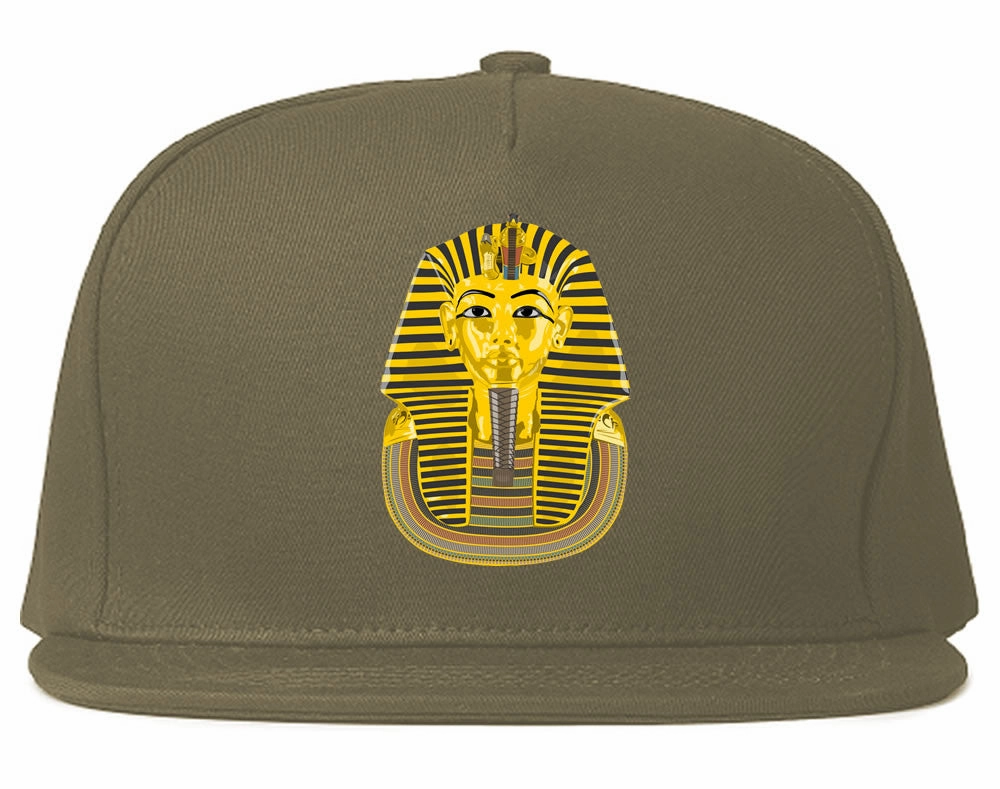 Pharaoh Egypt Gold Egyptian Head Snapback Hat
