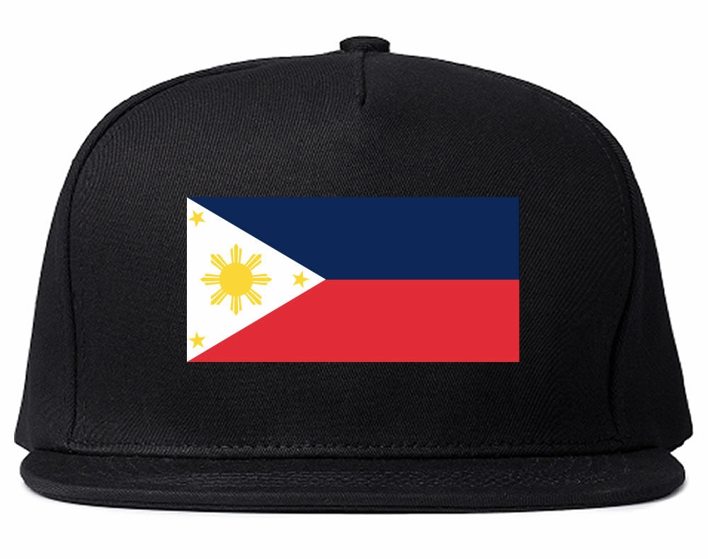 Philippines Flag Country Printed Snapback Hat Cap