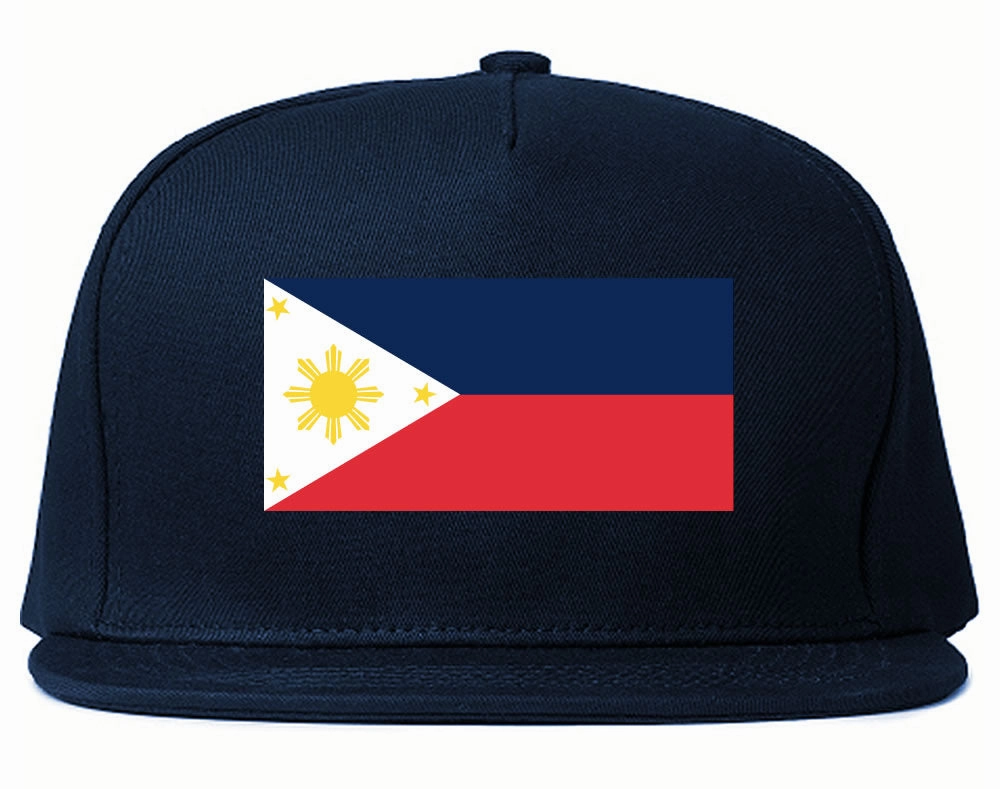 Philippines Flag Country Printed Snapback Hat Cap