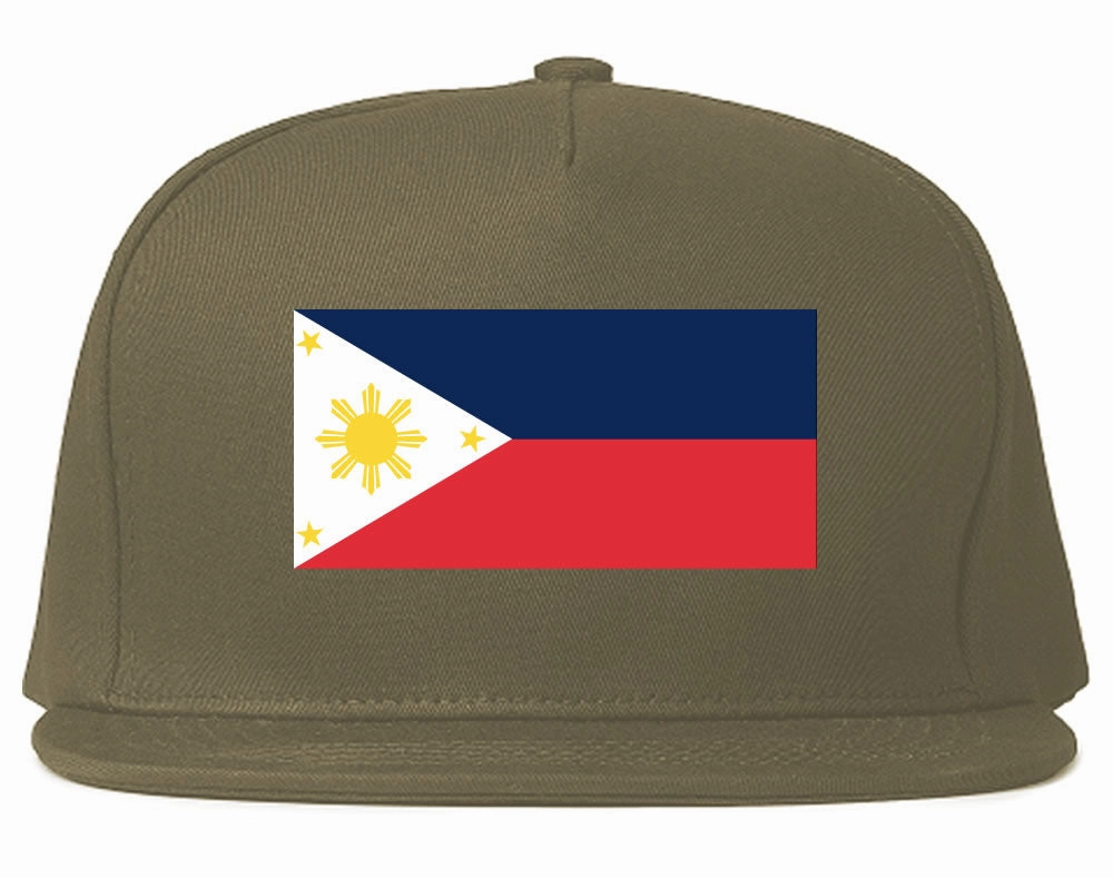 Philippines Flag Country Printed Snapback Hat Cap