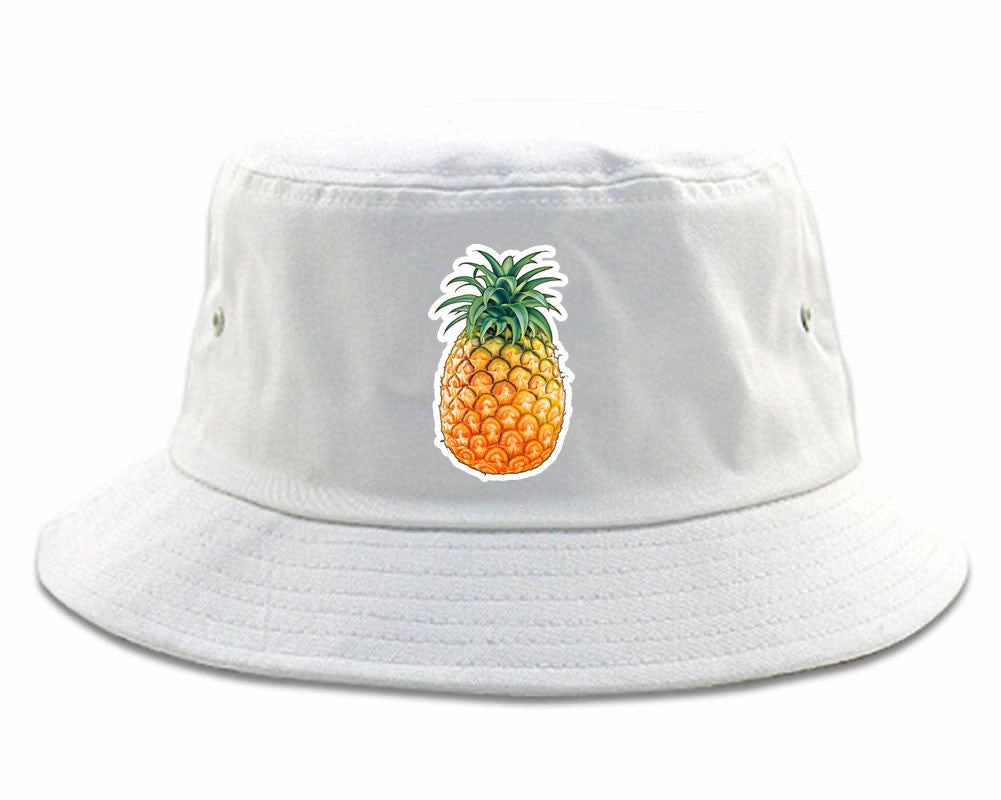 Pineapple Chest Logo Meme Bucket Hat Cap