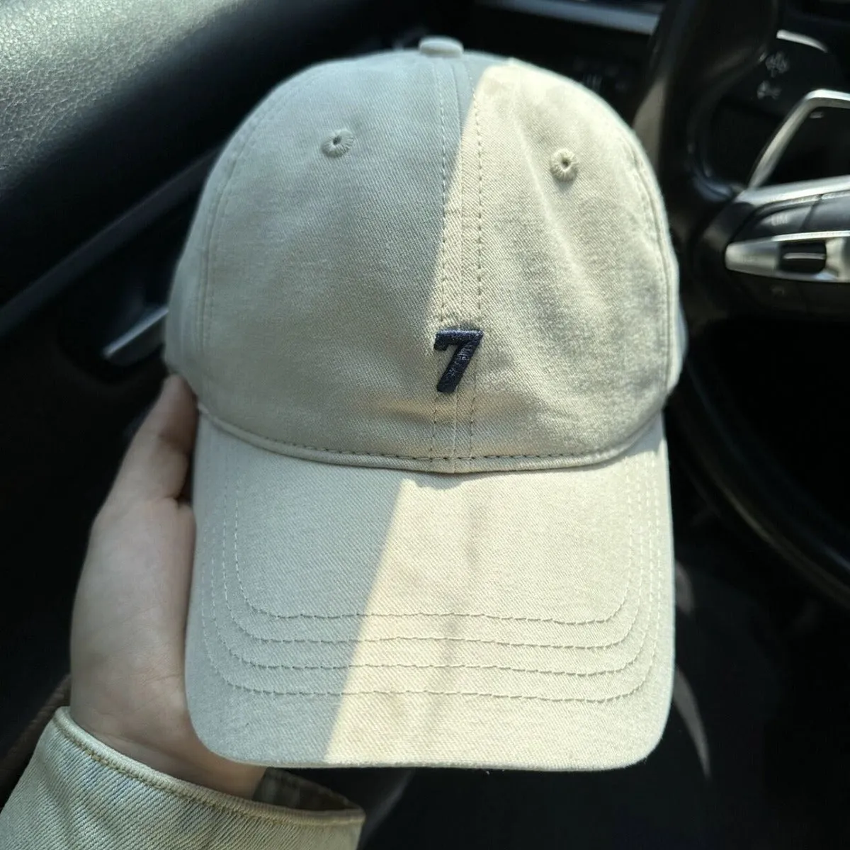 Pink Wide-Brim Baseball Cap