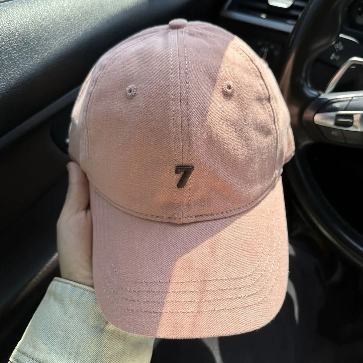 Pink Wide-Brim Baseball Cap casual-baseball-cap