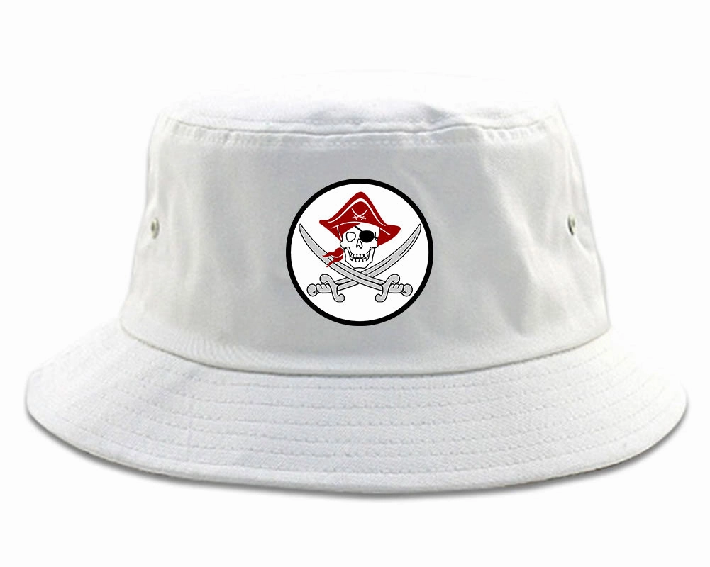 Pirate Captain And Swords Mens Bucket Hat